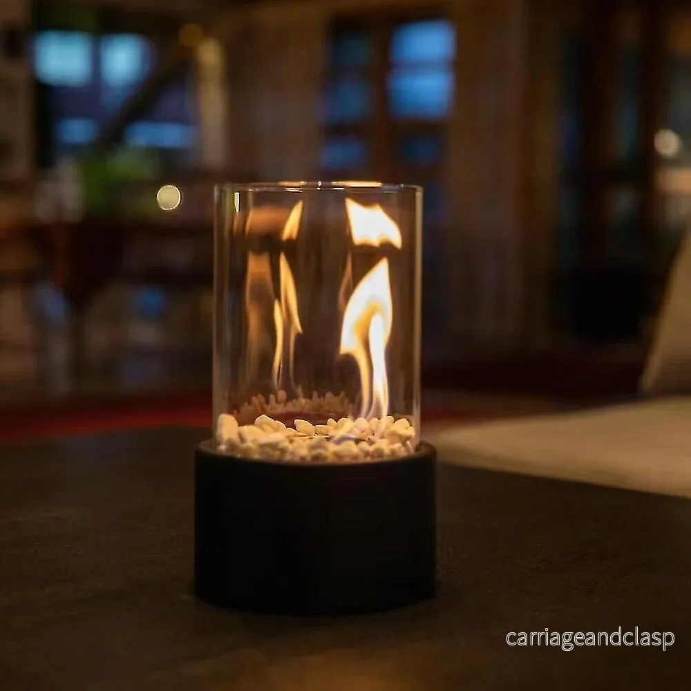 Bordslampa Glas Olja Låga Brännare | Veska - Bild 2
