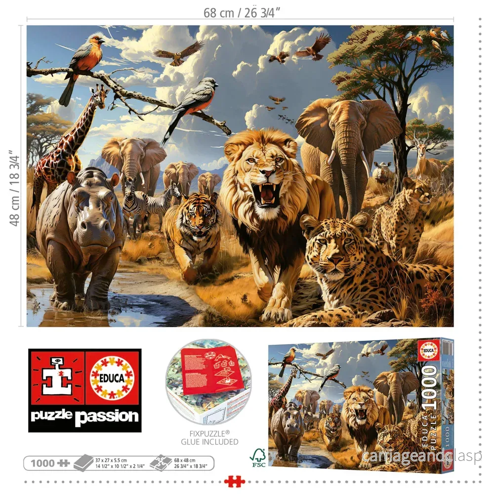 Educa® - 1000 Wild Animals - Bild 3