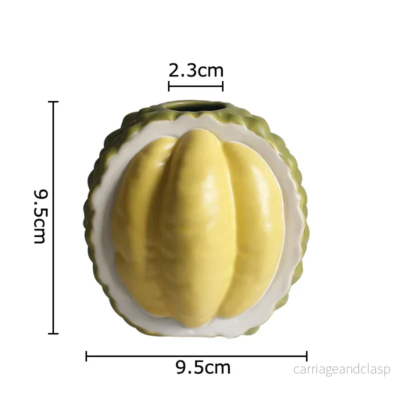 Durian-formad keramikvas | Veska Durian-formad keramikvas | Veska