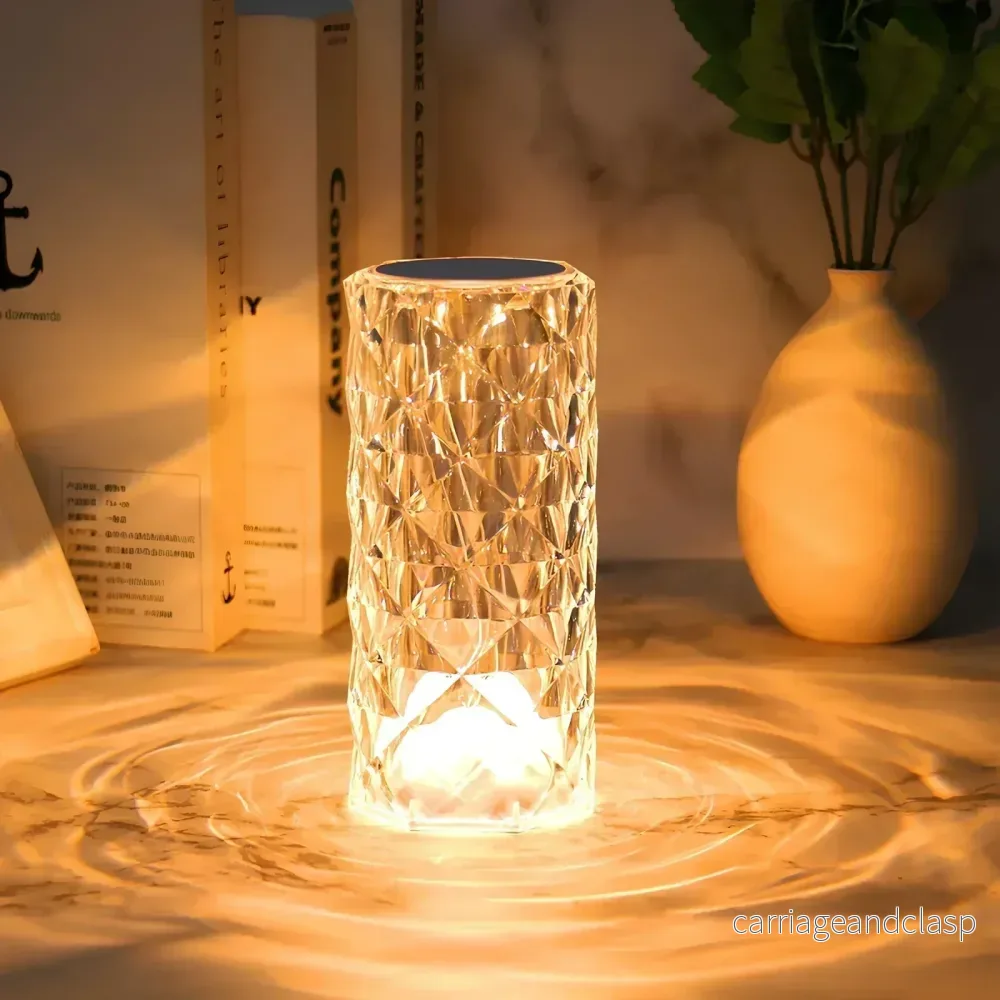 Kristallbordslampa med touchkontroll - Aurora | Veska - Bild 2