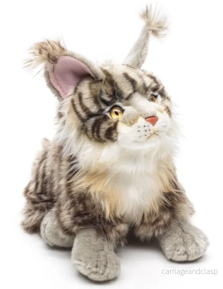Uni Toys - Maine coon katt, sittande (grÄ) Gosedjur - Bild 2