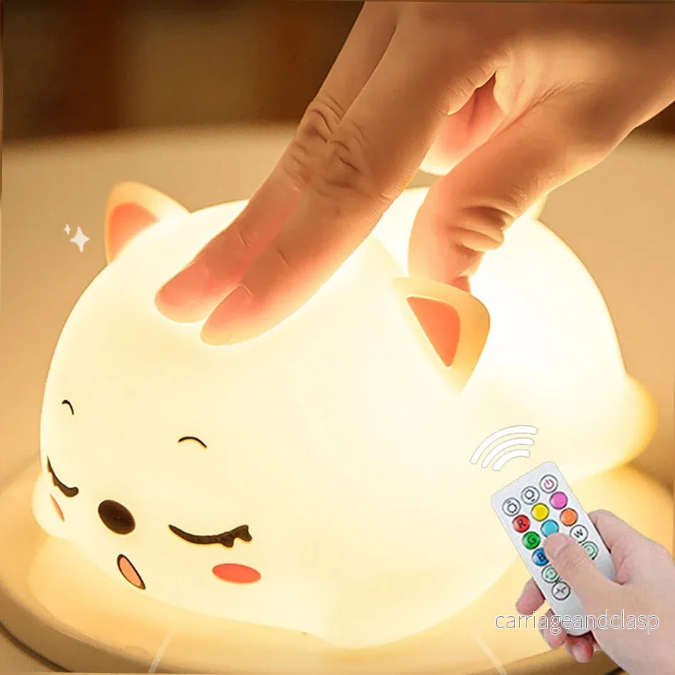 Mini Katt LED Touch Sensor Nattlampa | Veska Mini Katt LED Touch Sensor Nattlampa | Veska