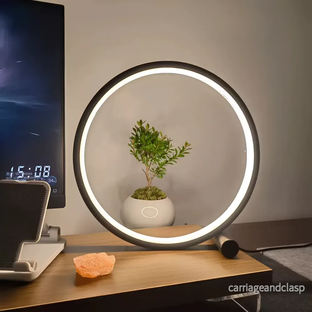 LED Bordslampa Ring Dimbar Sänglampa | Veska - Bild 2