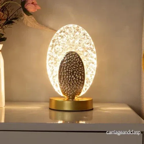 Elegant lyx bordslampa för interiör Veska
