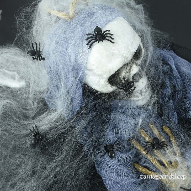 50Pcs Luminösa Glödande Spindlar Halloween Dekoration | Veska - Bild 2