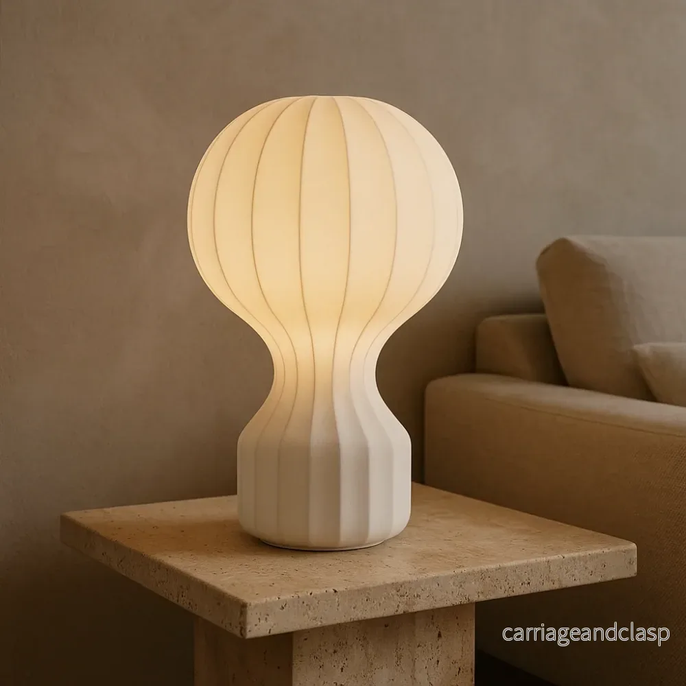 Silka | Wabi Sabi Silkes Bordsmodell – Varm LED Ljus | Veska