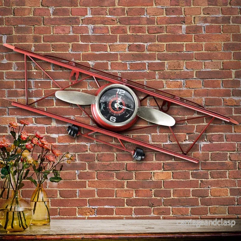 Kreativ Retro Flygplans Väggklocka | Veska Kreativ Retro Flygplans Väggklocka | Veska