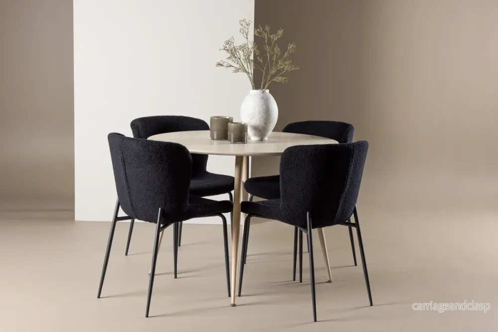 Plaza & Modesto Matgrupp Vitputsad/Svart