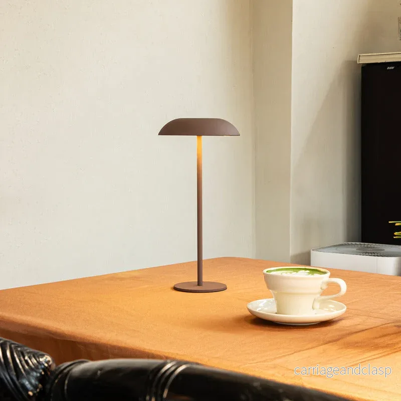 Orbella trådlös LED-bordslampa med touch-kontroll – Elegant runt modernt design | Veska