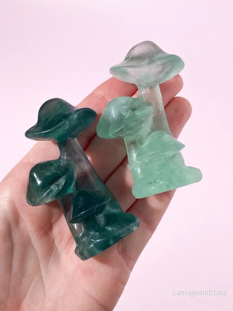 Grön Fluorit Svamp - Bild 3