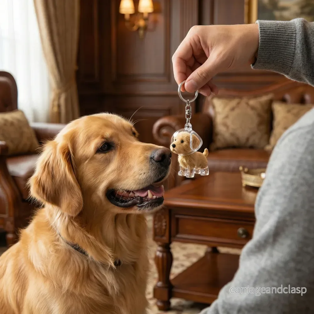 Minnes Hår Hänge i Hundeform