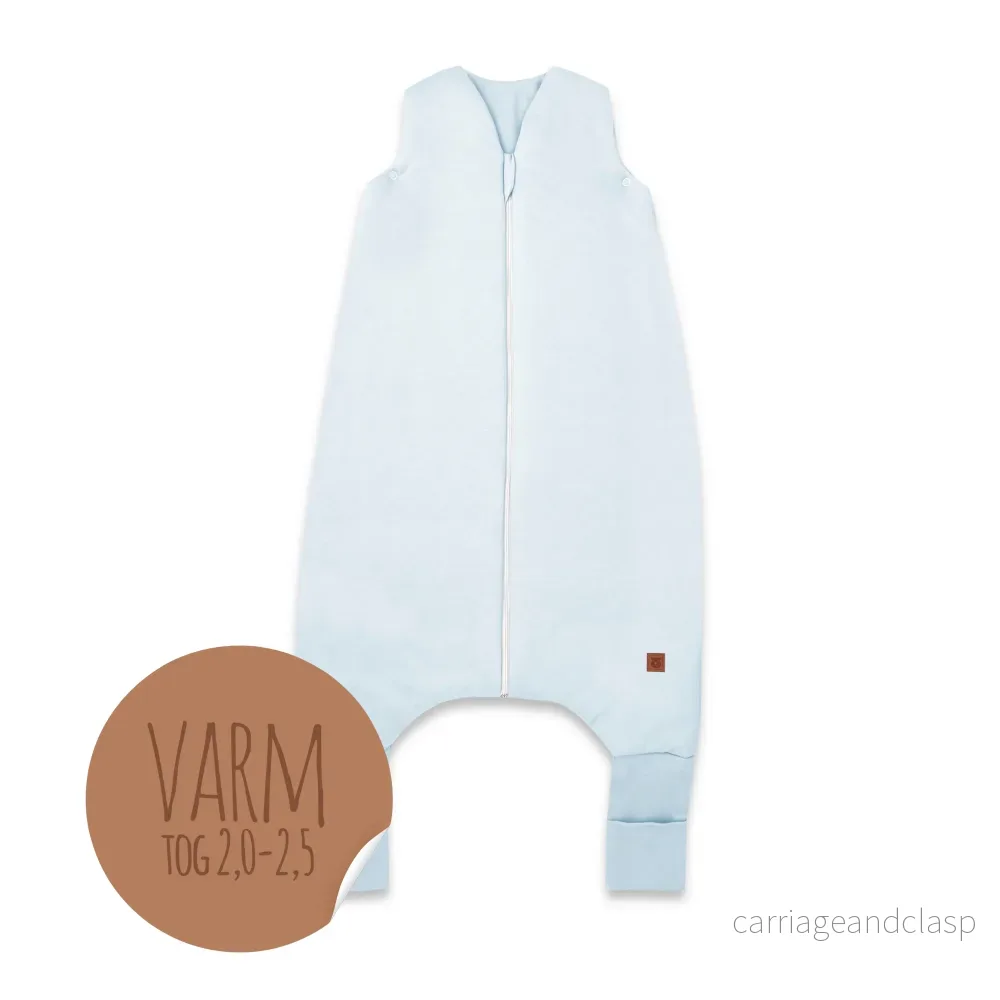 MimiNu Sovpåse med fötter, Baby Blue