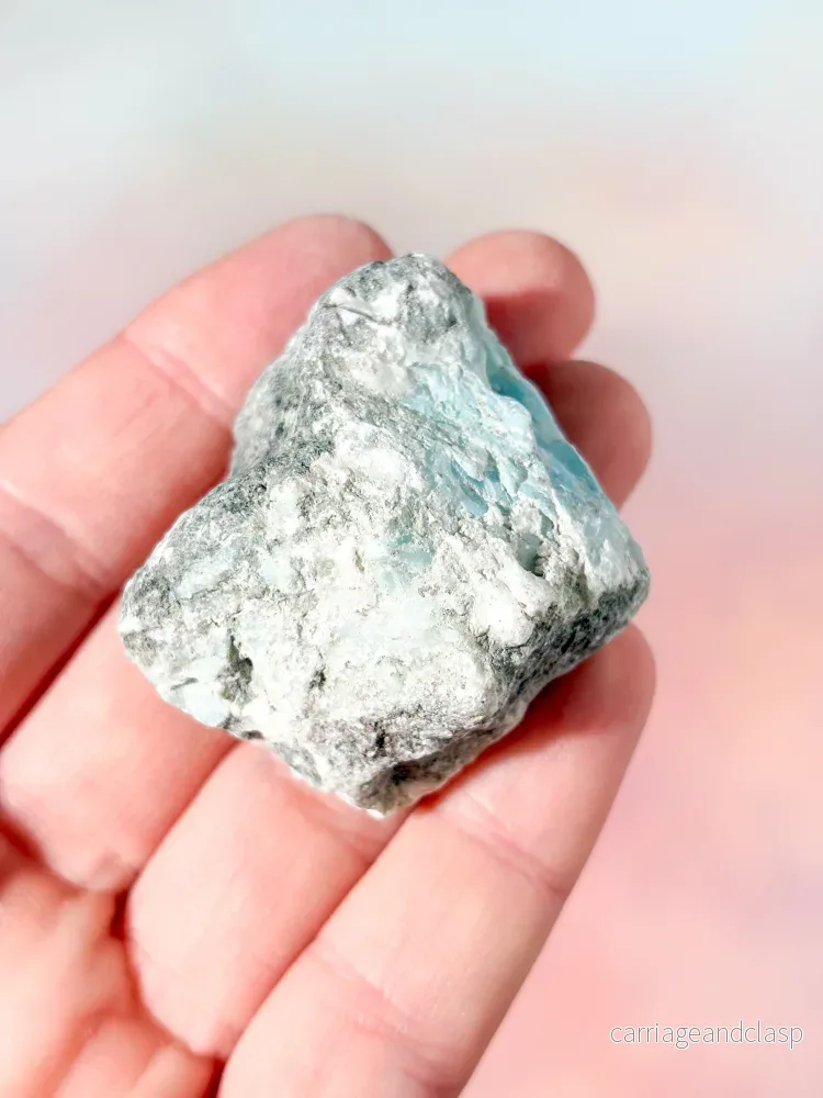 Larimar Rå Polerad (Nr. 48) Exklusiv Kvalitet - Bild 3