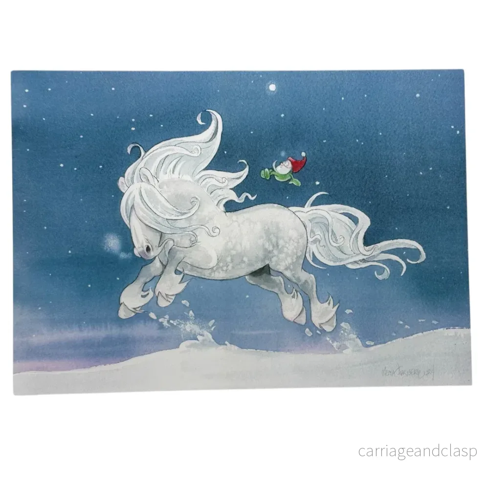 Lena Furberg - Snögalopp Julkort A5 - Bild 2