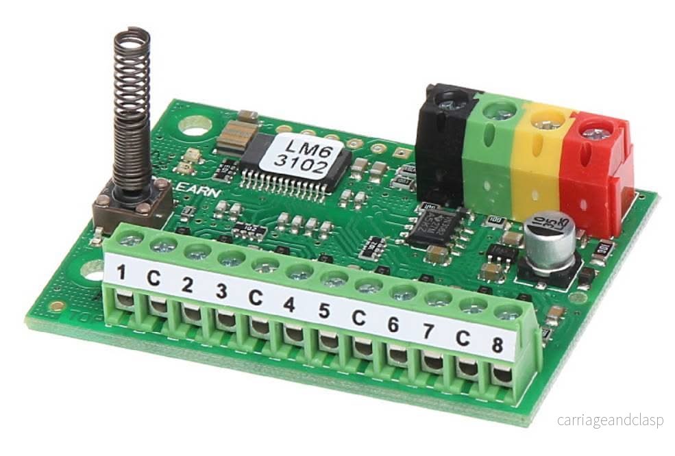 Jablotron JA-118M BUS-modul för magnetiska detektorer - 8 ingångar - Bild 2