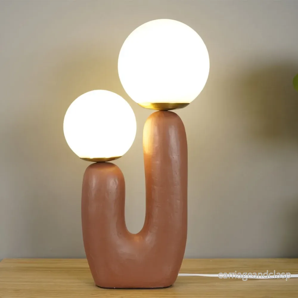 Samtida stil bordslampa med naturlig accent | Veska - Bild 2