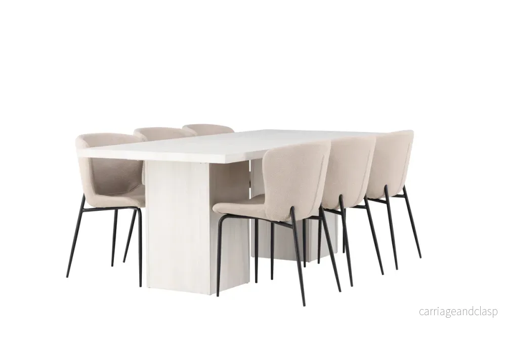Modesto & Olga Matgrupp Beige/Vit - Bild 2