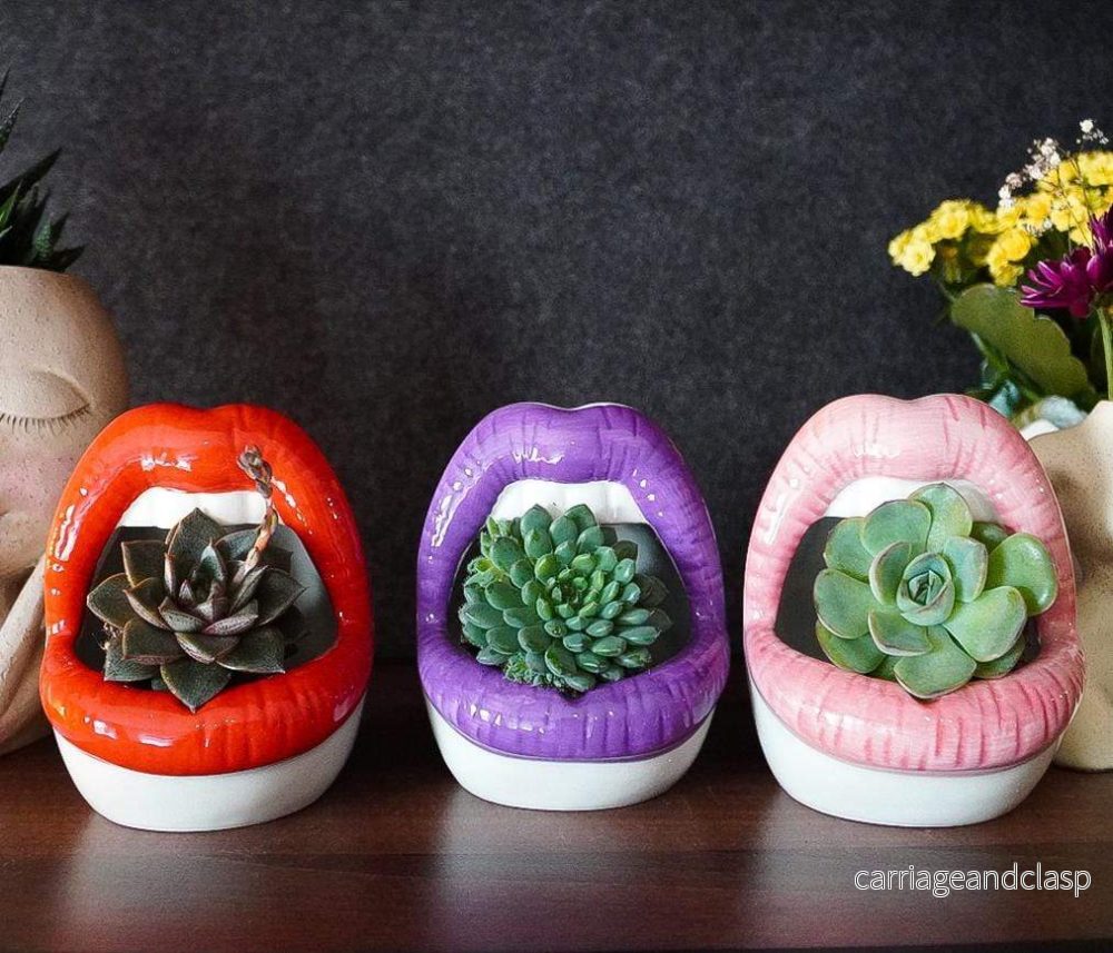 Lips Keramisk Planter | Veska - Bild 3