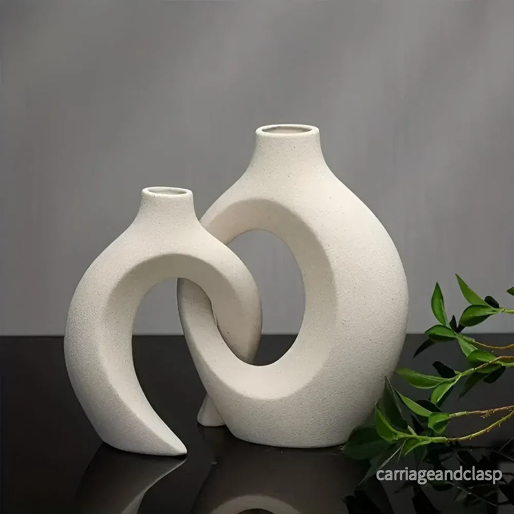 Unity Vase Duo | Modern abstrakt keramik | Veska - Bild 2