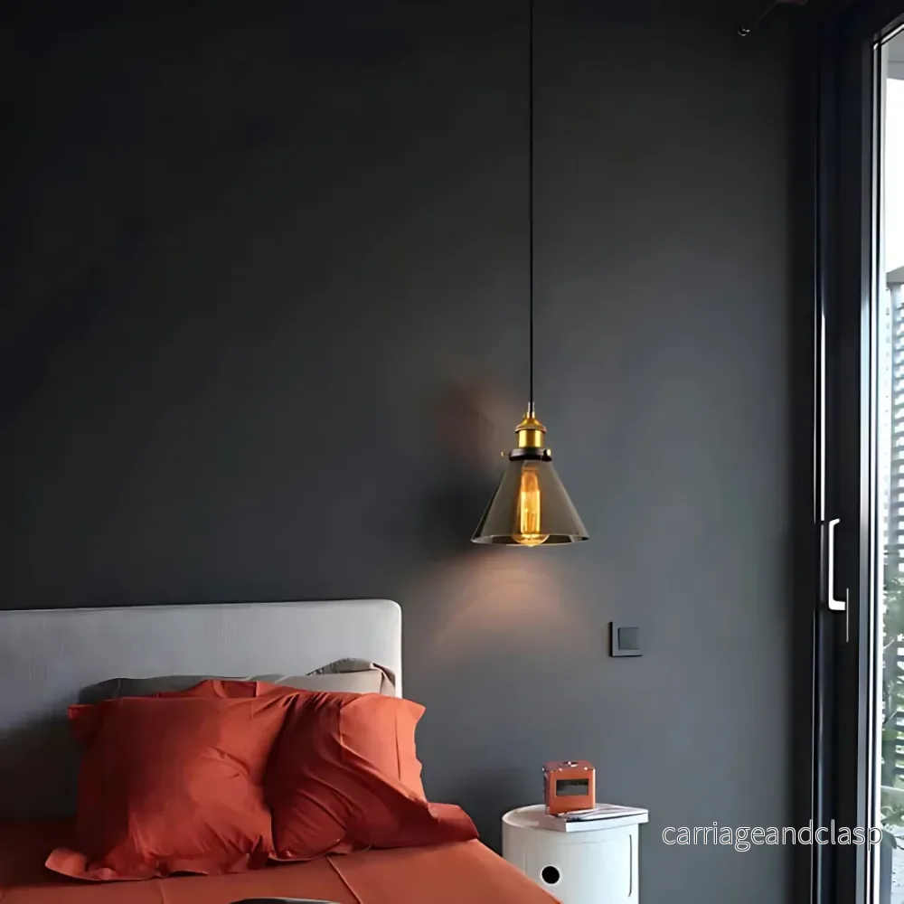 Veska | Vintage Pendelamp Glas | Stilren Matbordslampa - Bild 3
