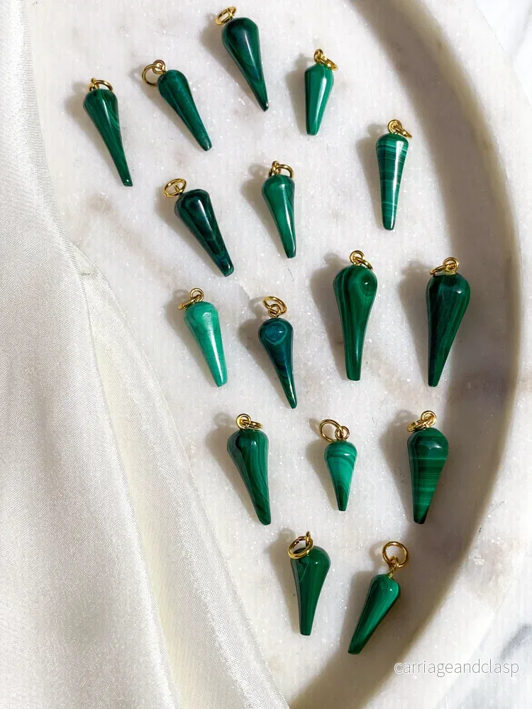 Malakitdroppehalsband - Bild 2