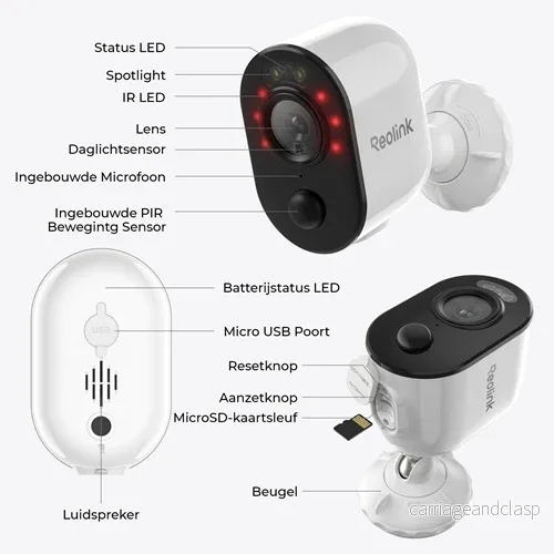 Reolink B310 Med solpanel, trådlös 3MP batterikamera - Bild 2