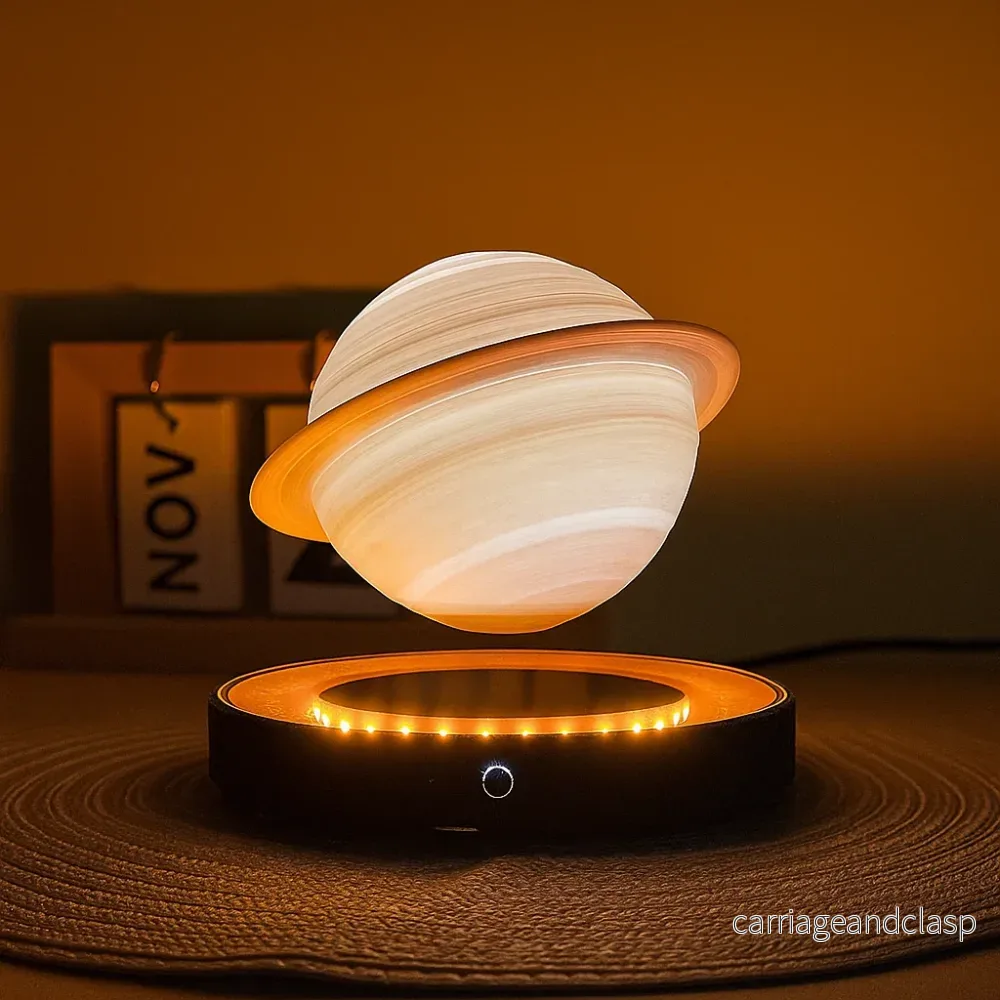 3D Saturn Rymden Älskare Magnetiskt Svävande Lampa | Veska 3D Saturn Rymden Älskare Magnetiskt Svävande Lampa | Veska