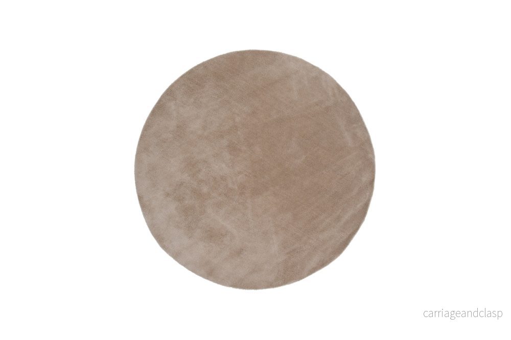 Undra Rund Matta Beige - Bild 2