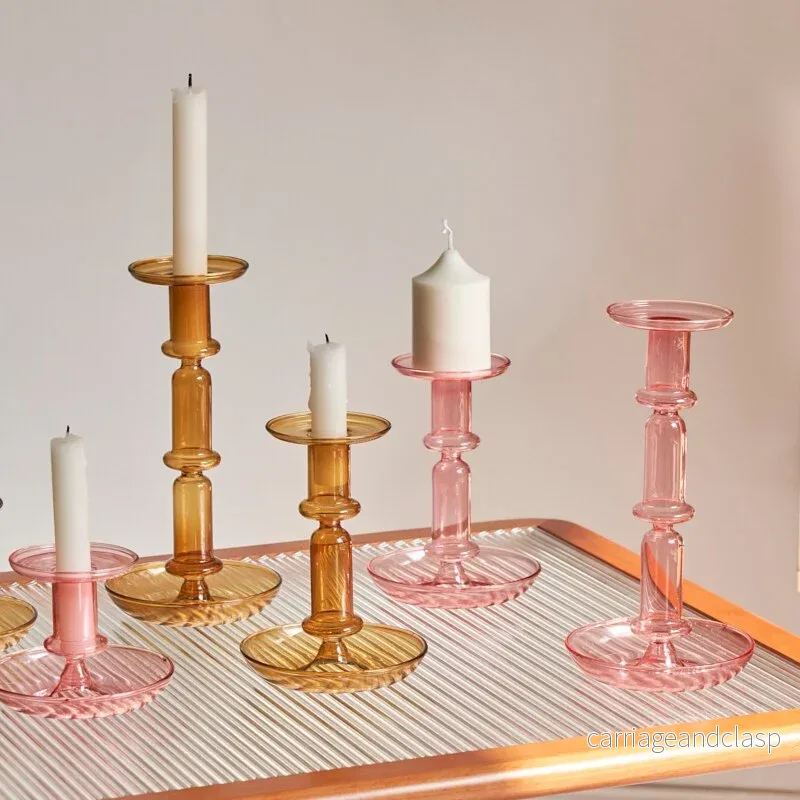 Borosilicate Moderna Ljushållare – 2 färger | Veska Borosilicate Moderna Ljushållare – 2 färger | Veska
