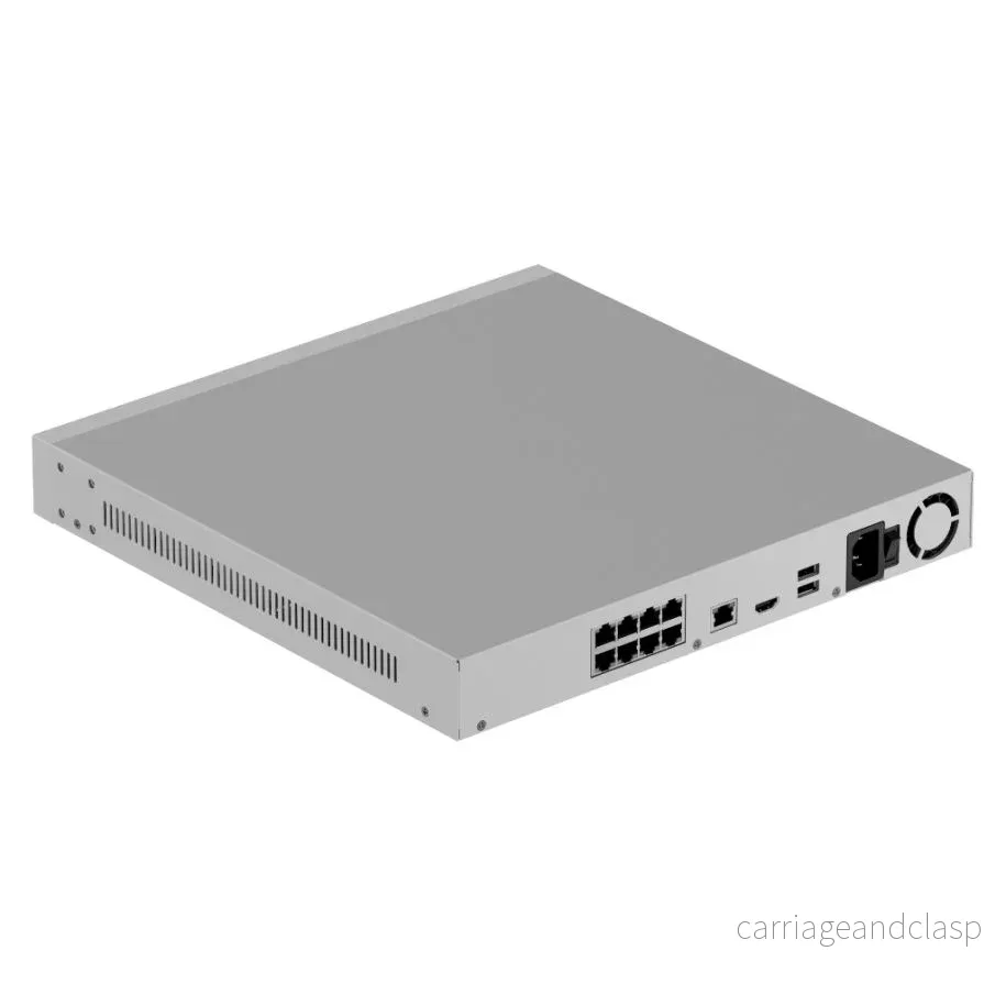 Ajax Systems NVR H2D8PAC-inspelare 8 kanaler, 8x PoE, 4K HDMI, vit - Bild 2