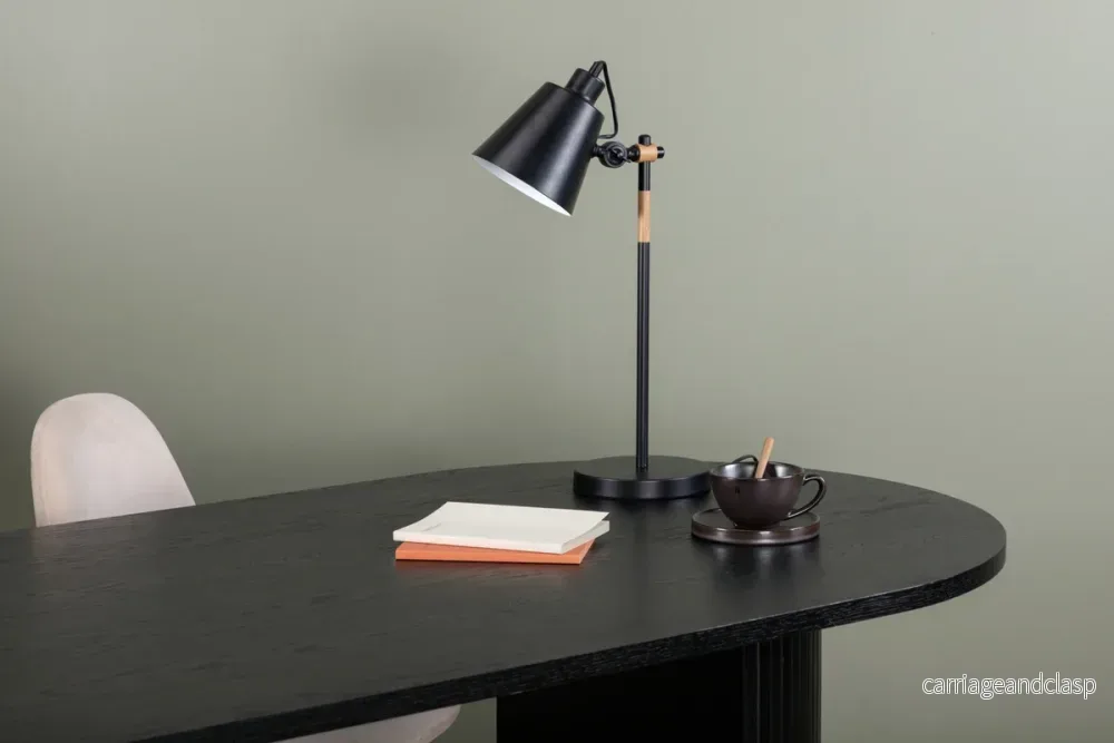 Skott Bordslampa Svart