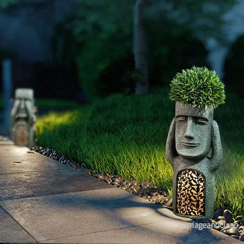 LED Veskaomkruka i Moai-design Dekorativ och Funktionell | Veska - Bild 3