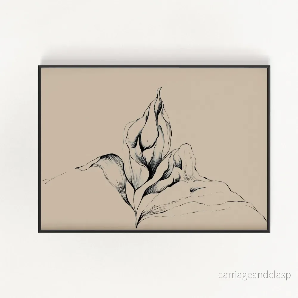 Floral Body Wall Art | Veska Floral Body Wall Art | Veska
