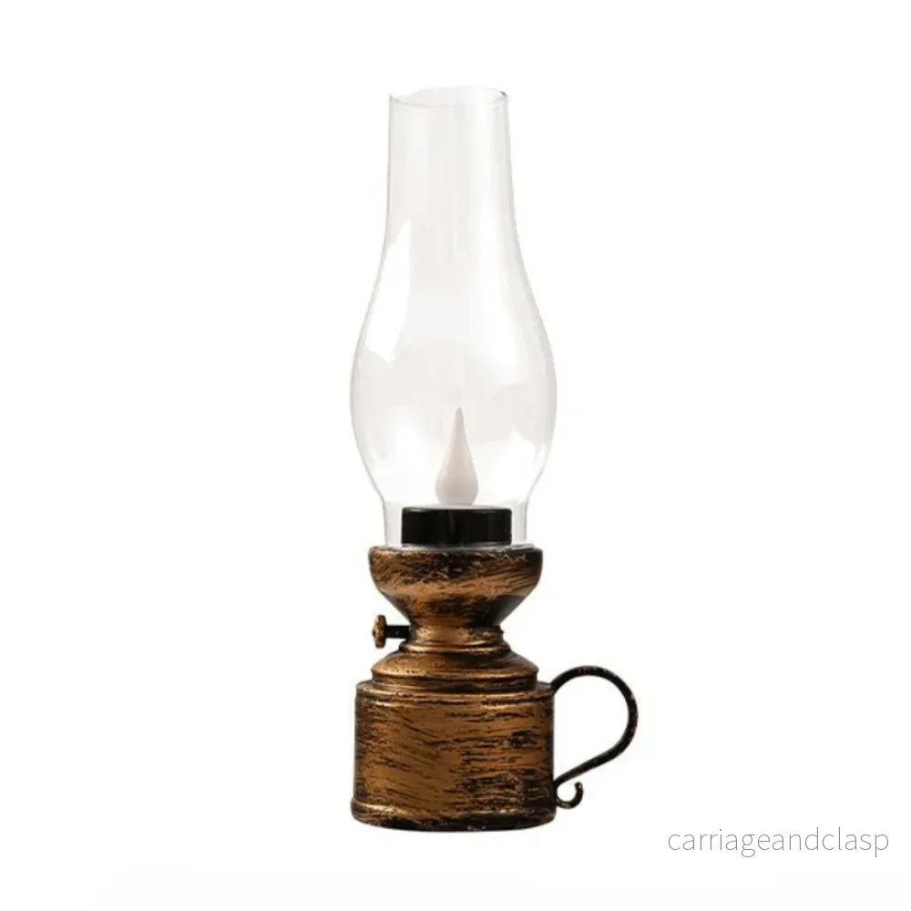 LED Bordslampa med Vintage Lantern Stil | Veska