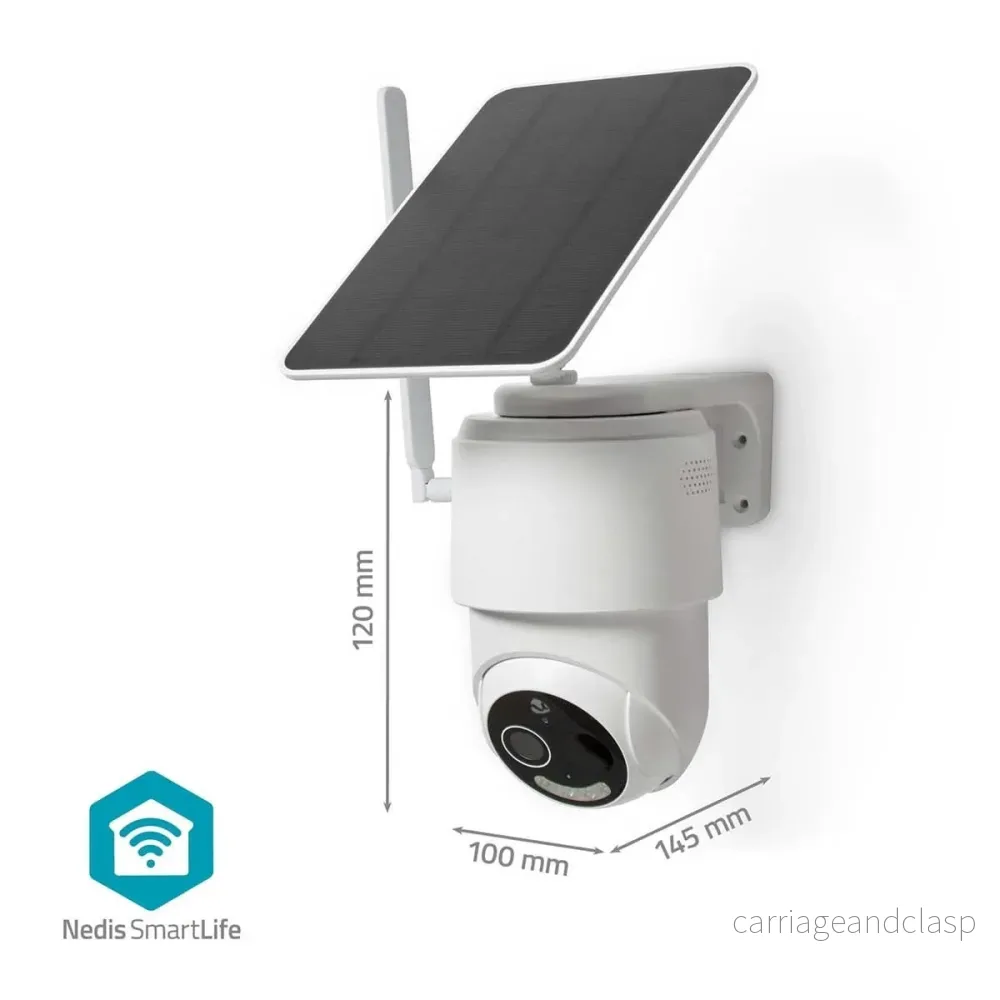 Nedis SmartLife 4G PTZ-kamera för utomhusbruk med solpanel och batteri - Bild 3