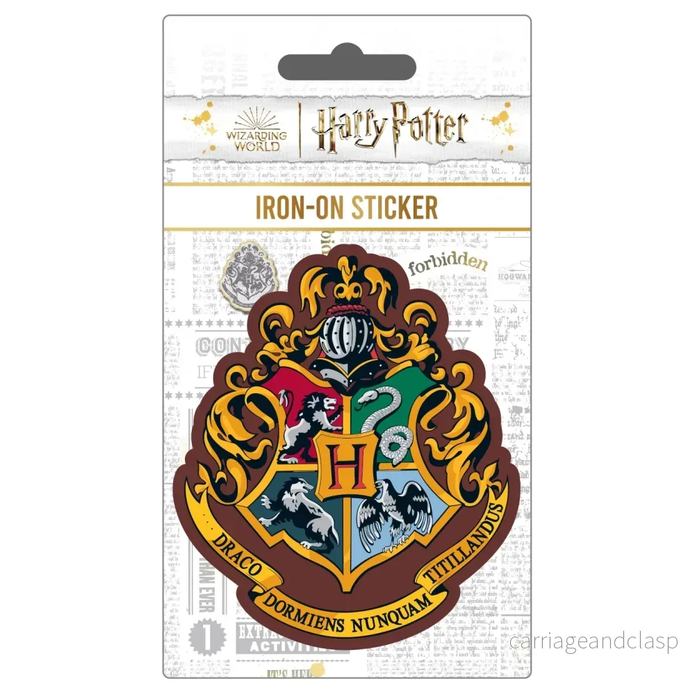 Harry Potter - Hogwarts Vapensköld (strykmärke)
