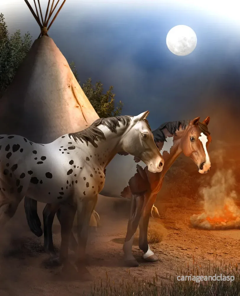CollectA - Appaloosa hingst, brun Overo - Bild 3