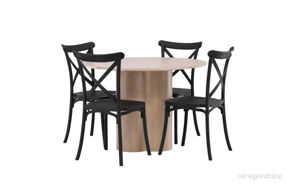 Crosett & Olivia Matgrupp Svart/Vitputsad - Bild 2