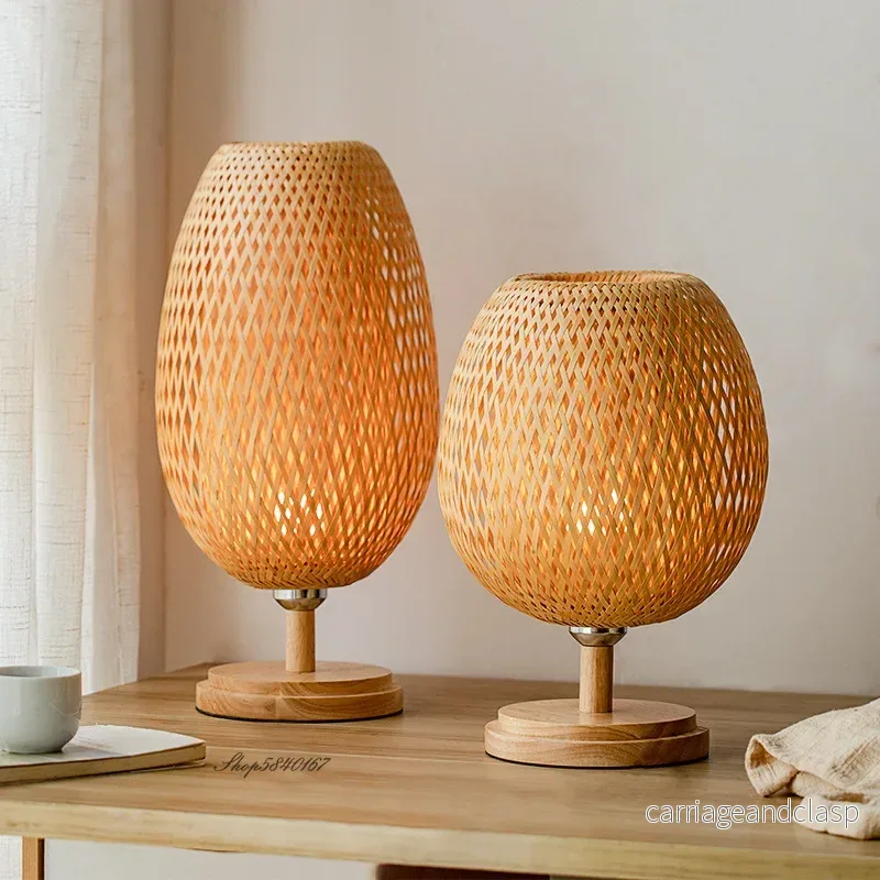 Veska | VintageBamboo - Bambus Vintage Bordslampa - Bild 3