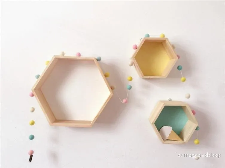 Hexagon Vägghylla | Veska - Bild 2