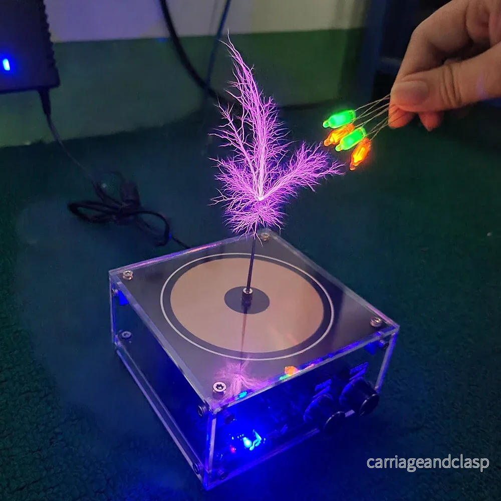 Trådlös Tesla Coil Högfrekvent Belysnings Högtalare | Veska - Bild 3