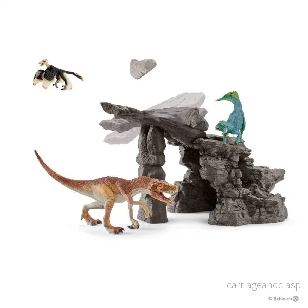 Schleich – Dinosauriesats med grotta Schleich – Dinosauriesats med grotta
