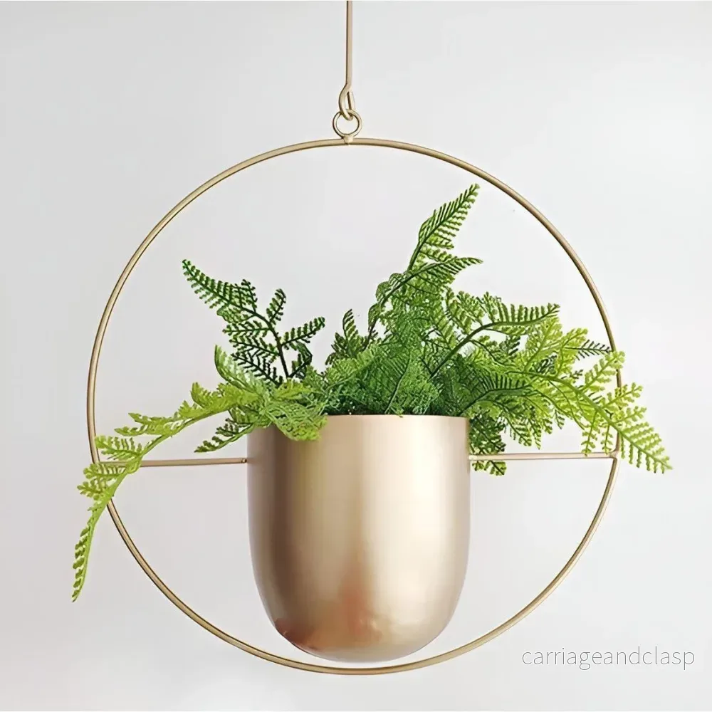 Plant Hängare – Elegant Metall Hängande Veskaomkruka Hållare | Veska Plant Hängare – Elegant Metall Hängande Veskaomkruka Hållare | Veska