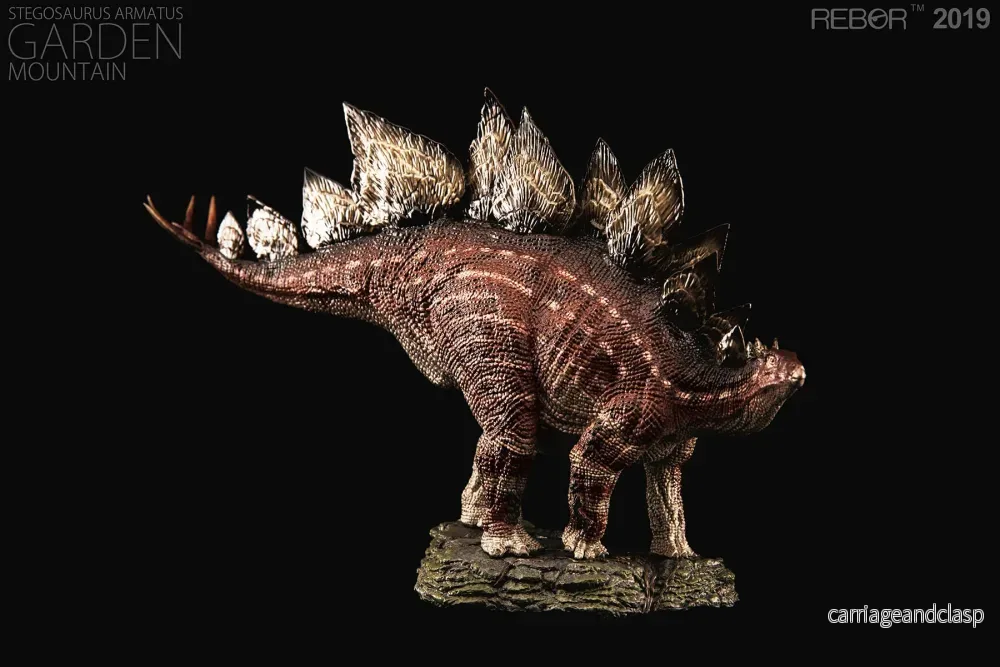 REBOR 1:35 Male Stegosaurus Garden Mountain Armatus Museum Class Replica - Bild 3