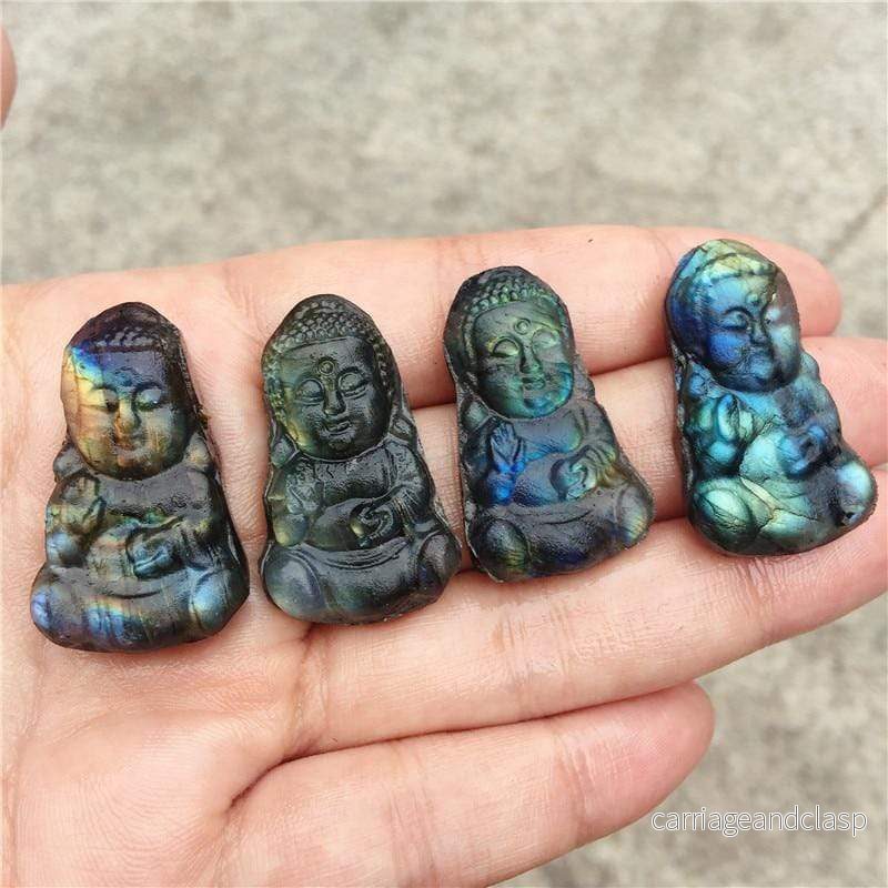 Labradorit Buddha-snidade | Veska Labradorit Buddha-snidade | Veska