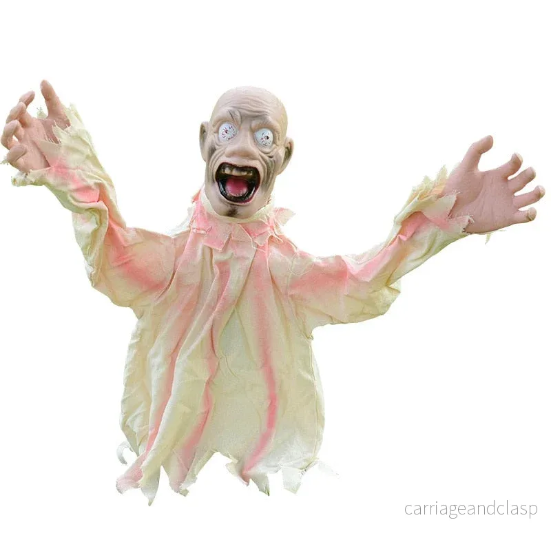 Skrämmande Skriande Zombie Trädgård Halloween Dekoration | Veska Skrämmande Skriande Zombie Trädgård Halloween Dekoration | Veska