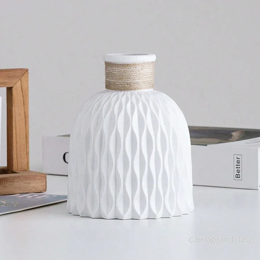 Royelux Vattenvåg Plastvase - Modern Nordisk Elegans | Veska