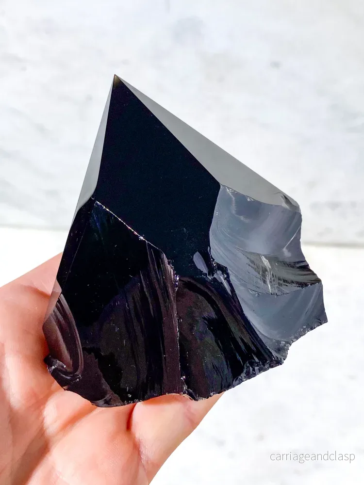 Obsidian med polerad spets (nr 7) - Bild 3