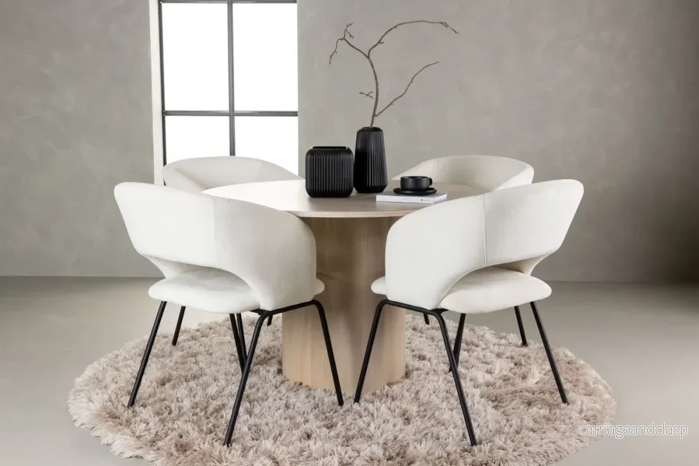 Olivia & DayMatgrupp Vitputsad/Off-white Olivia & DayMatgrupp Vitputsad/Off-white
