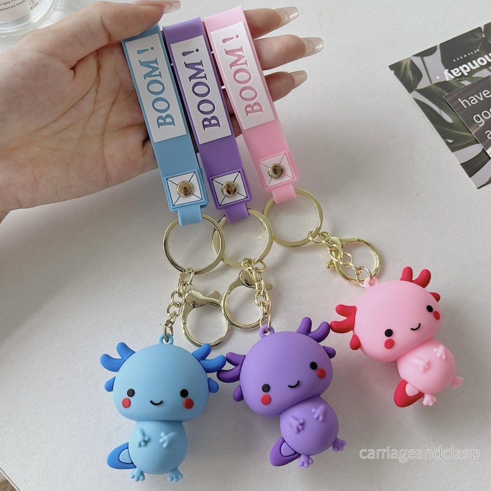 Axolotl Kawaii Nyckelring Lila – Söt Accessoar för Nycklar & Väskor Axolotl Kawaii Nyckelring Lila – Söt Accessoar för Nycklar & Väskor